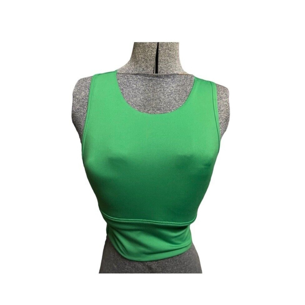 All in Motion Women XS Run Tank Top Sports Bra Green